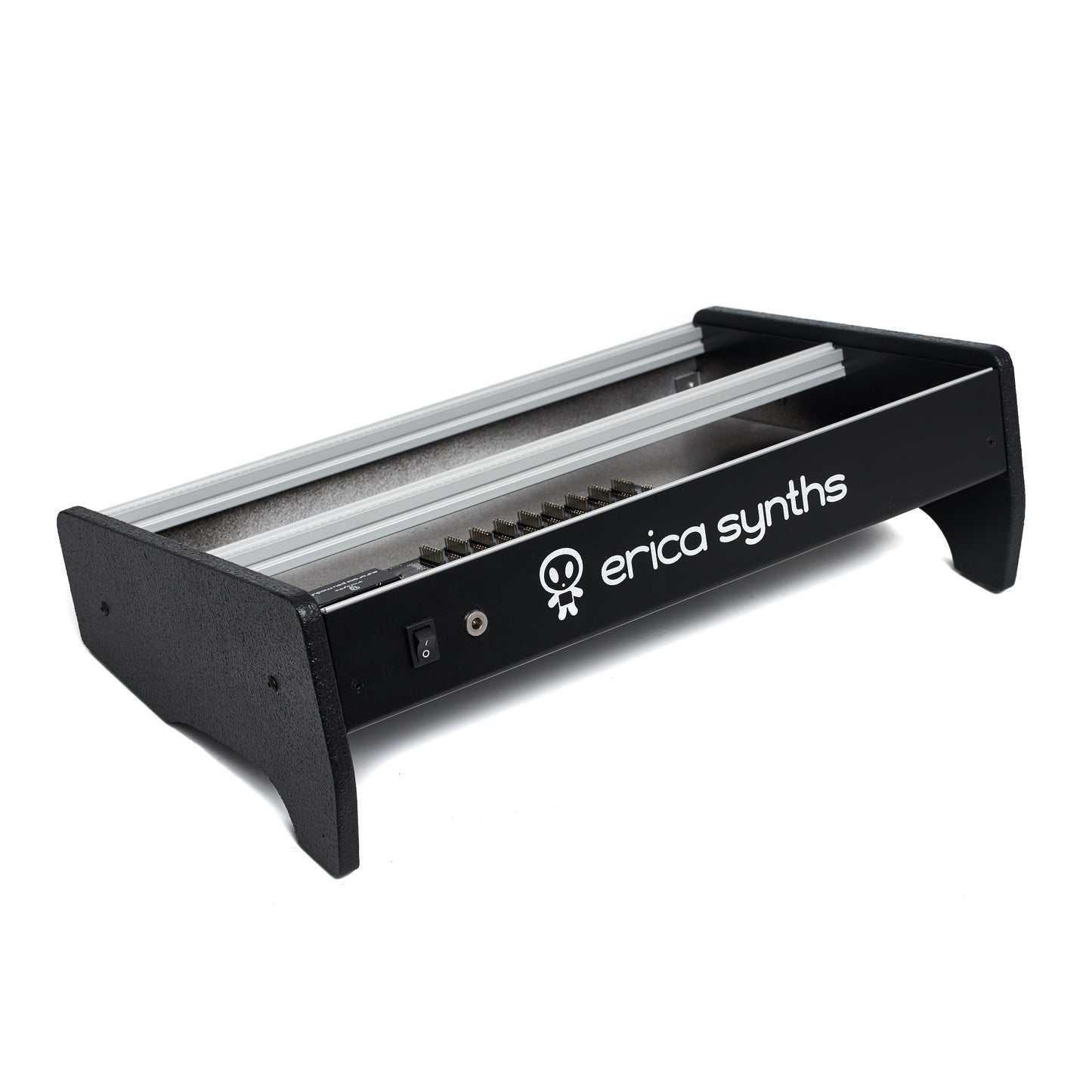 Erica Synths 2 x 84HP skiff case with integrated PSU horizontal side panels
