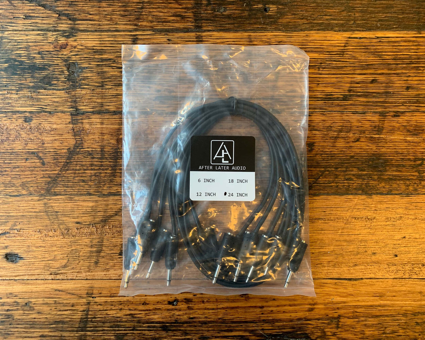 After Later Audio 60cm Double-end Stackable Patch Cable 5 Pack - Black