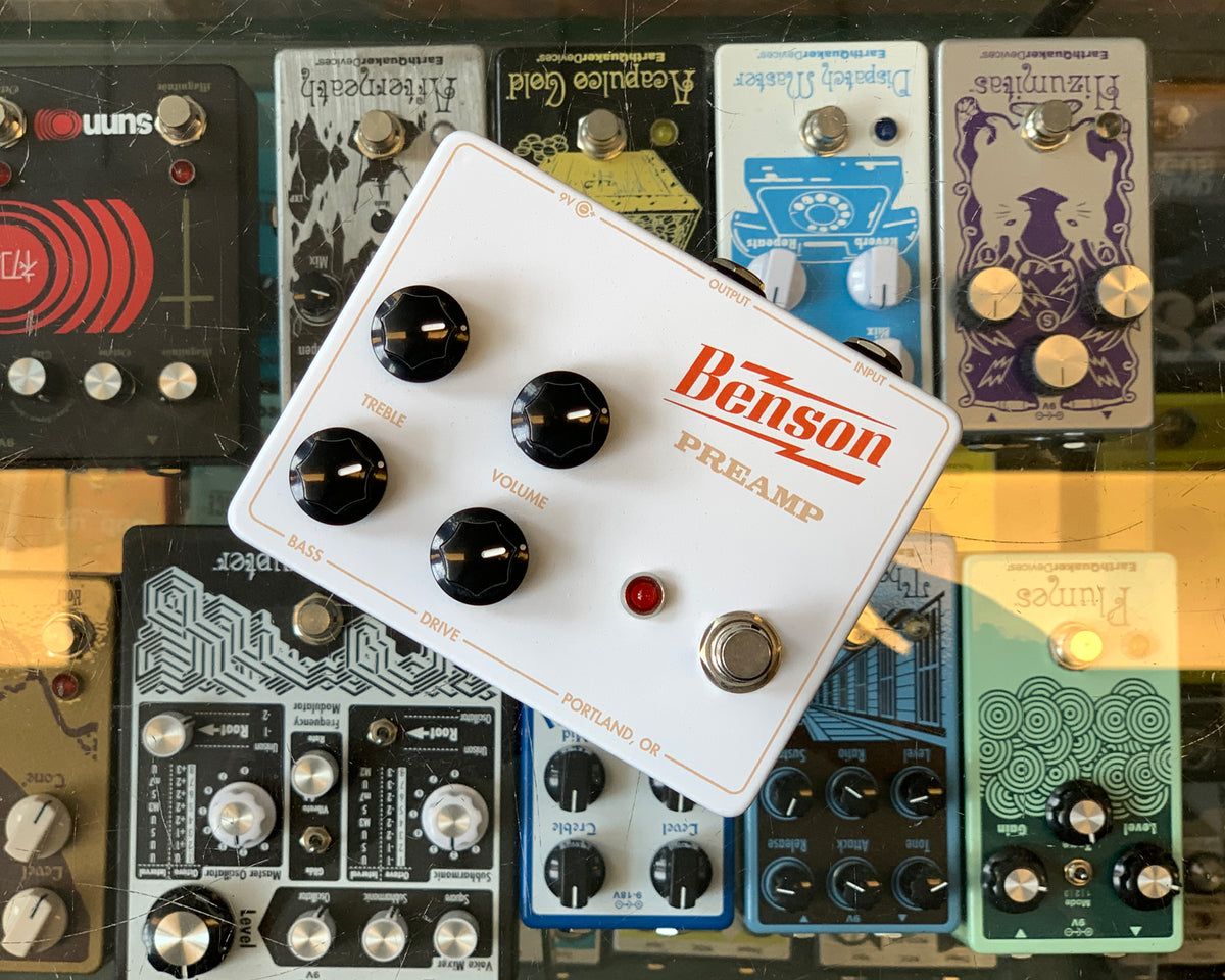 Benson Preamp White/Red/Gold Found Sound