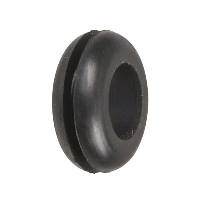 A black rubber grommet designed for Boss compact effectors.
