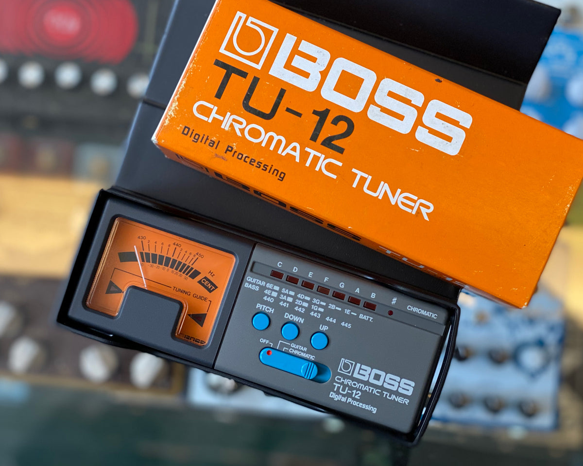 '80s Boss TU-12 Chromatic Tuner w/ case & box