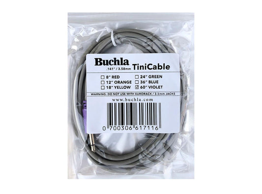 Buchla TiniCable - 60 inch length (Violet Barrels)