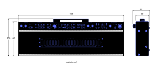 Nanomodules Caixa 104hp Eurorack Case