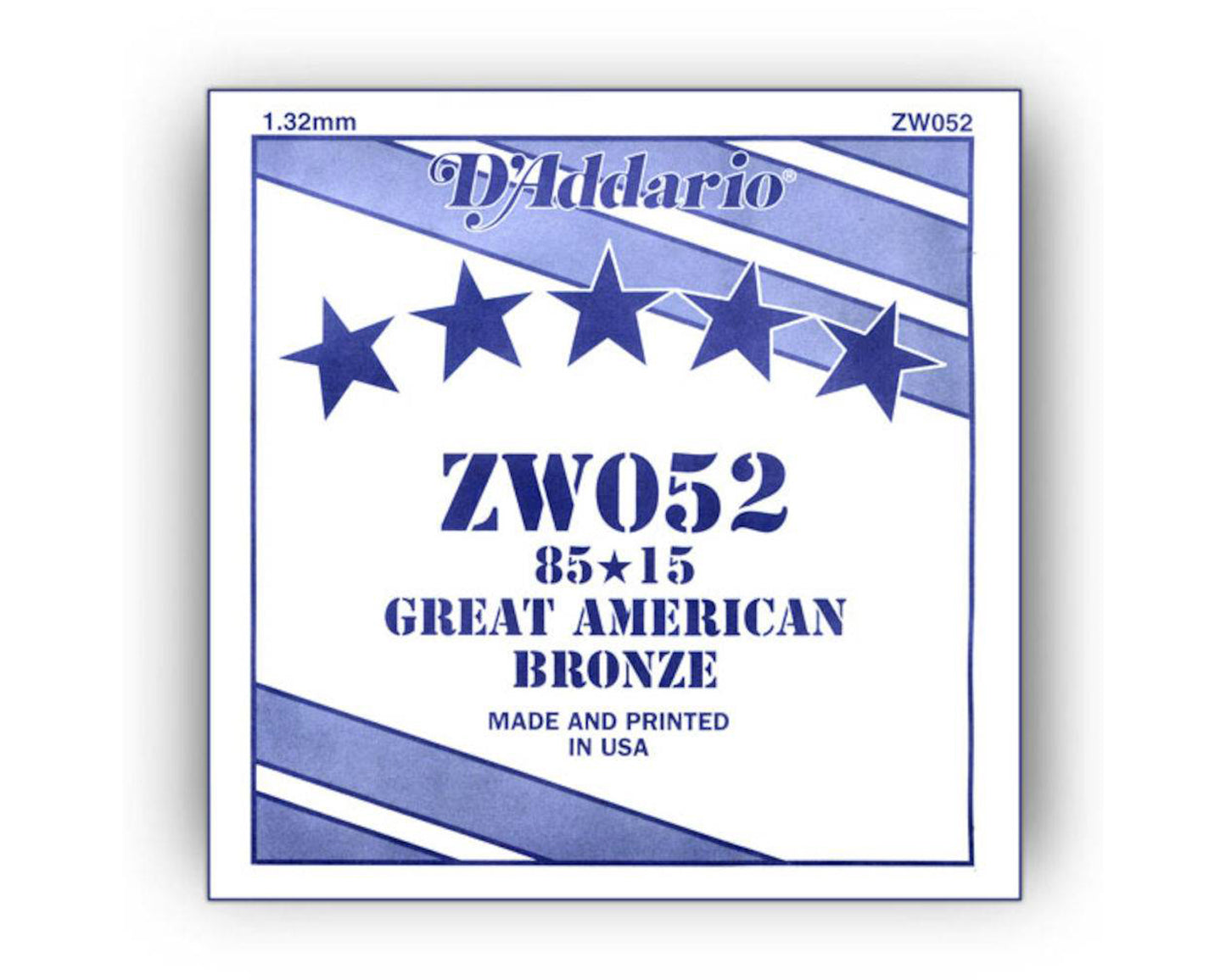 D'Addario 85/15 Bronze wound 052
