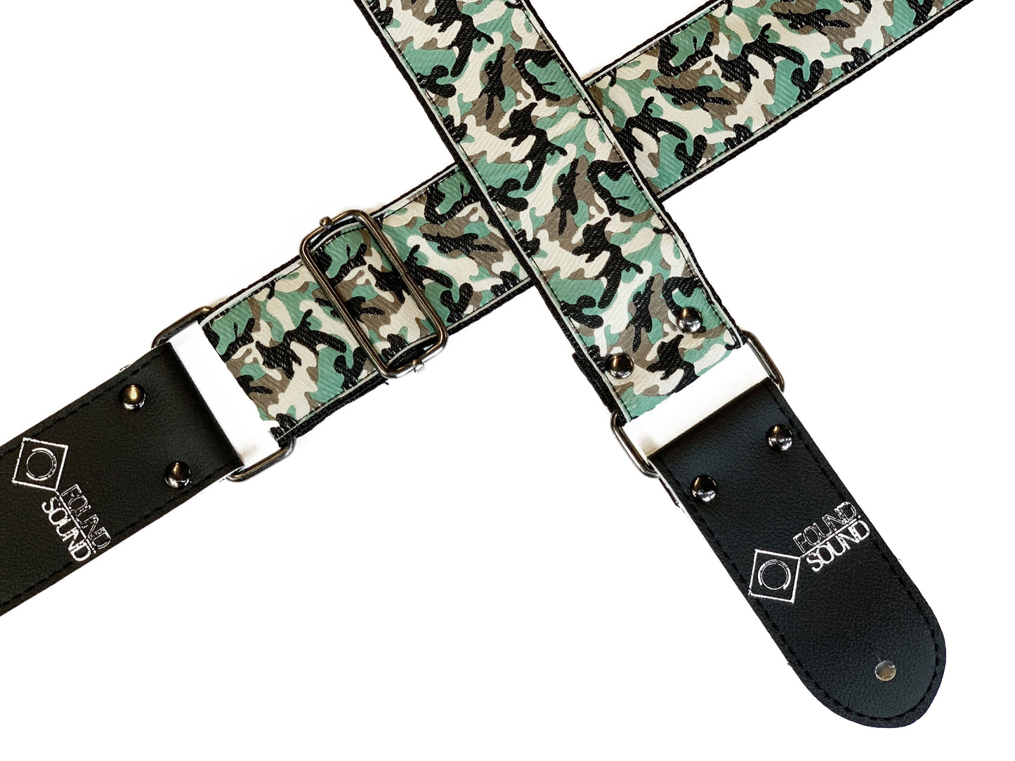 DSL Jacquard Weave Camo Green Guitar Strap