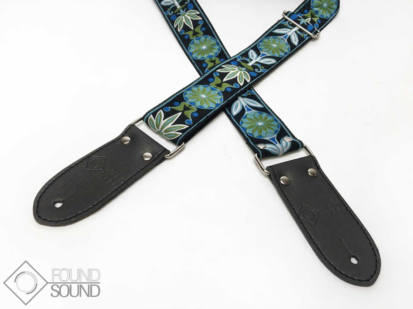DSL Jacquard Weave Fair Blue Guitar Strap