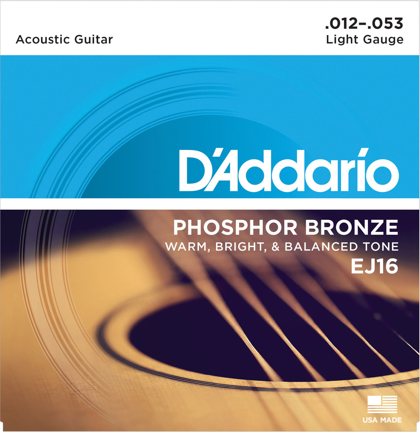 D'Addario EJ16 Phosphor Bronze Acoustic Guitar Strings