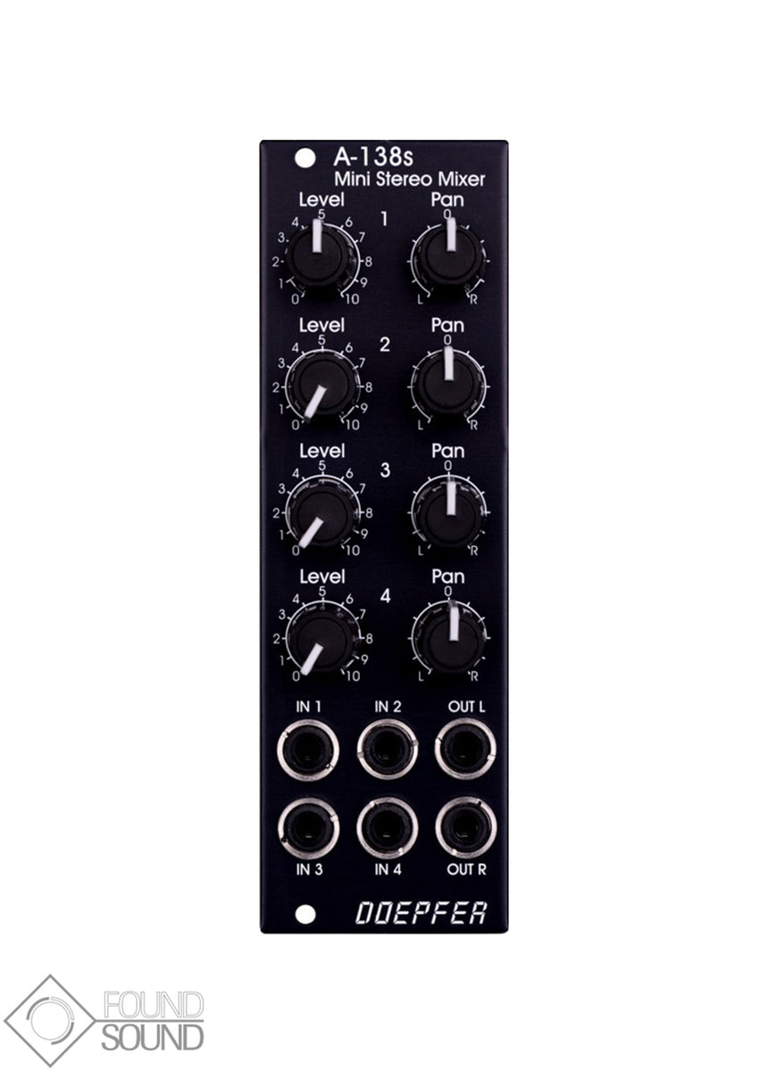 Doepfer A-138sv Vintage Mini Stereo Mixer – Found Sound