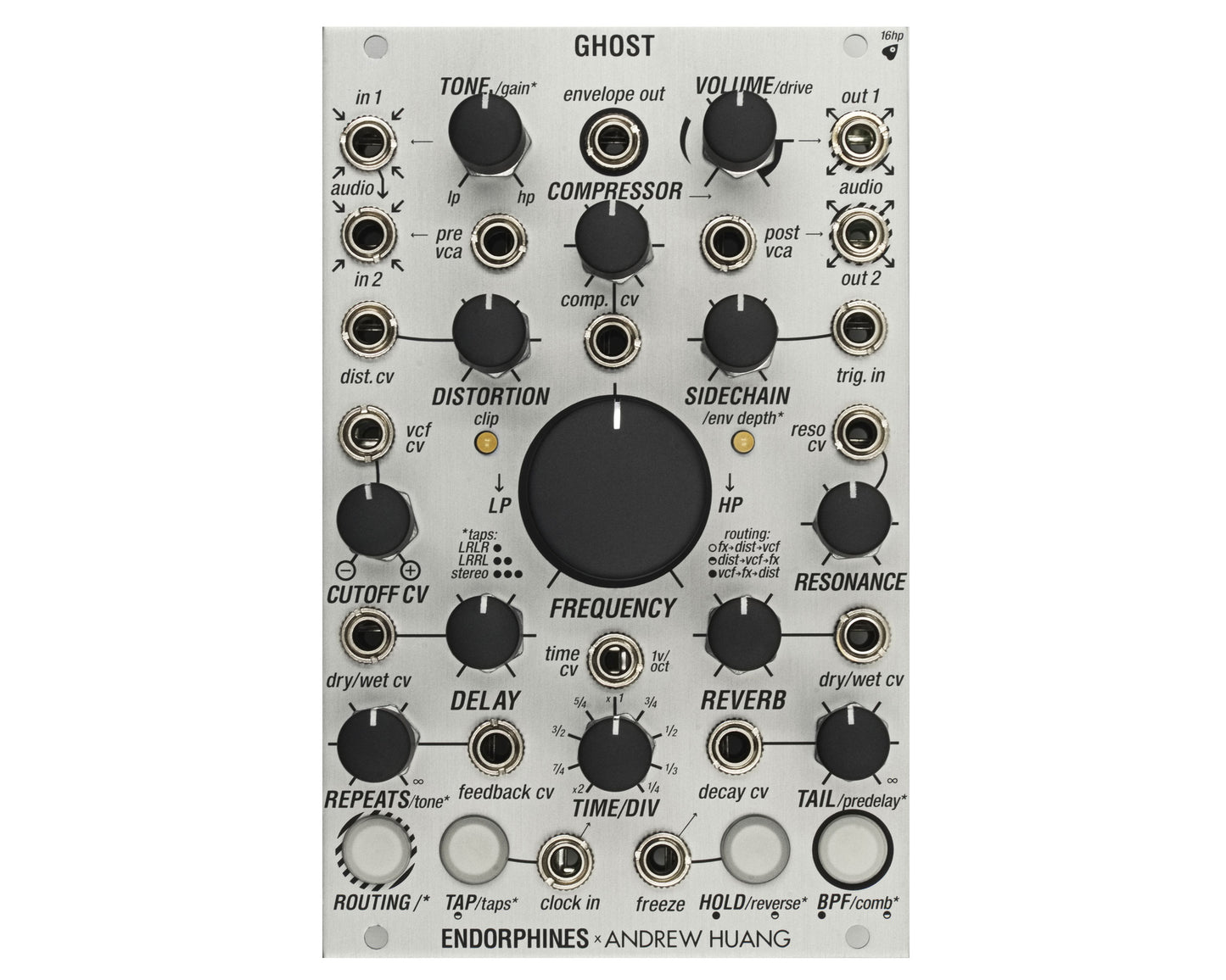 Endorphin.es Andrew Huang Ghost Eurorack Module - Silver