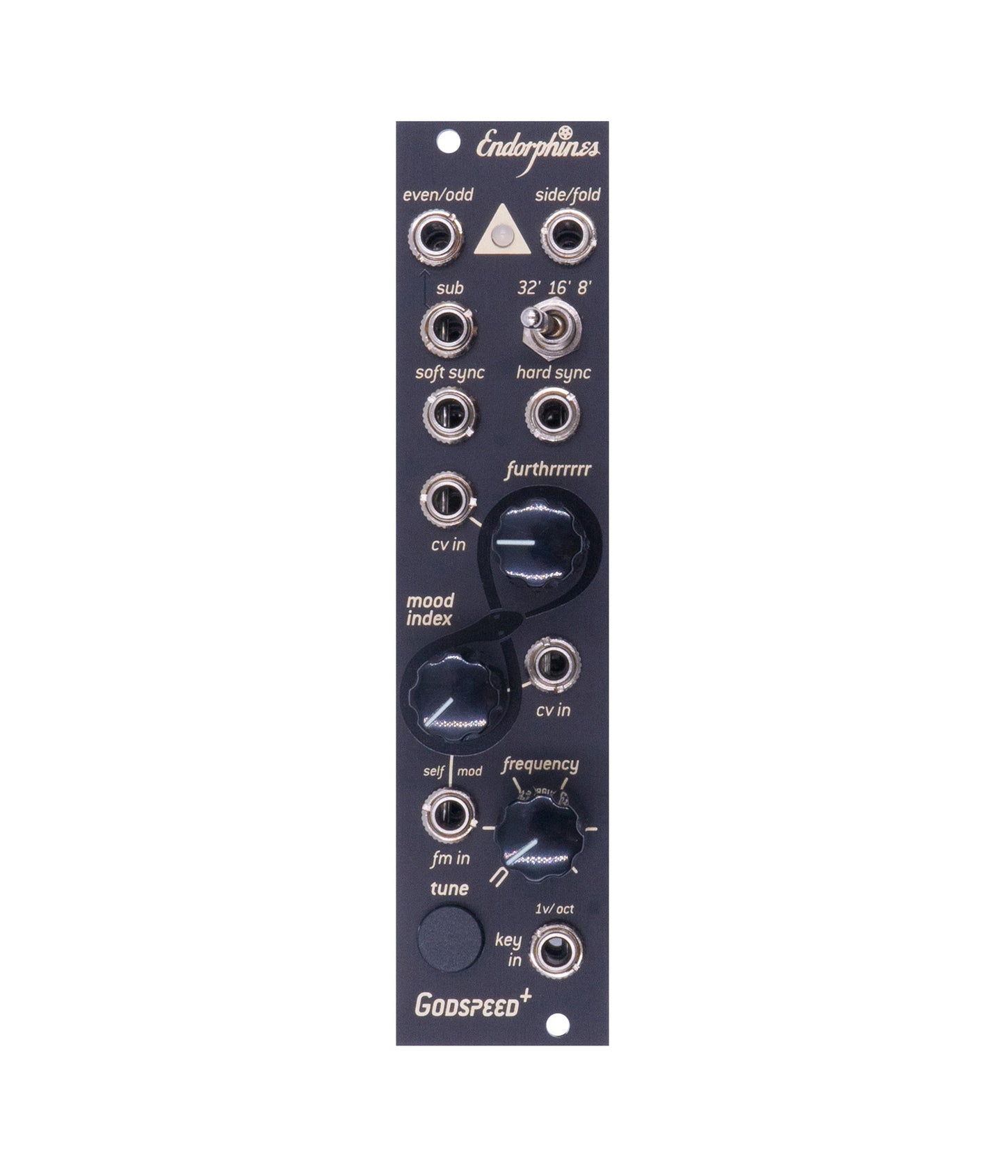 Endorphin.es Black Godspeed+ Oscillator + Autotuner for Eurorack