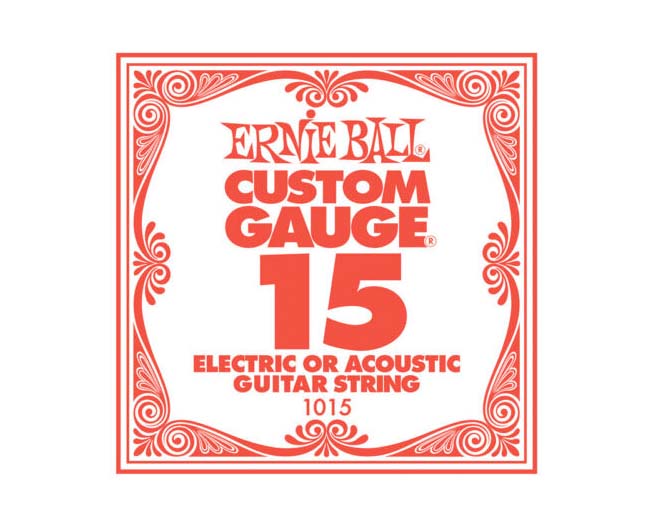 Ernie Ball .015 Plain Steel Single