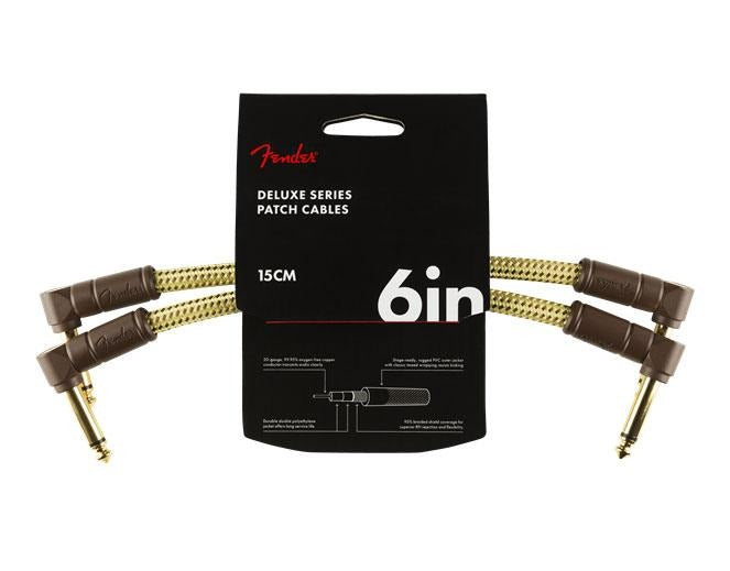 Fender Deluxe Series 6" Cable Tweed 2 PACK