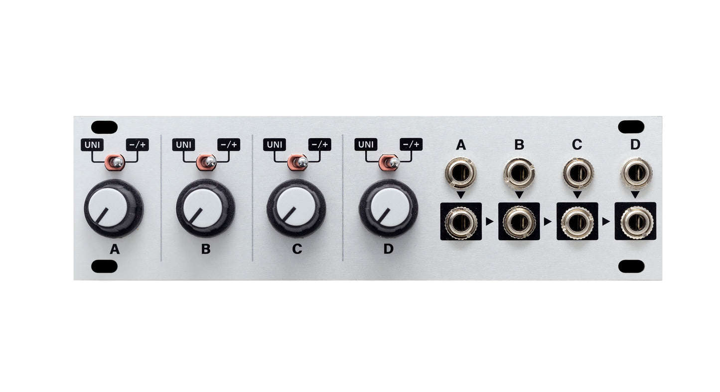 Intellijel Quadratt 1U 4 Channel Eurorack Attenuator/Summing Mixer