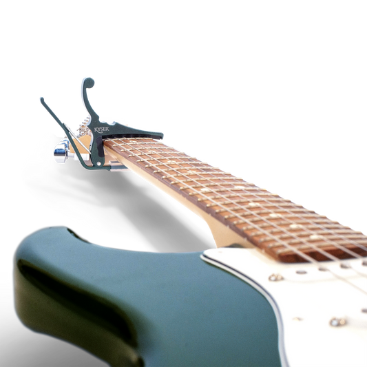 Kyser Fender KGEFSHGA Quick Change Electric Guitar Capo - Sherwood Green