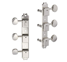 Load image into Gallery viewer, Kluson WD90NPM 3-On-A-Plate Vintage Nickel Metal Button