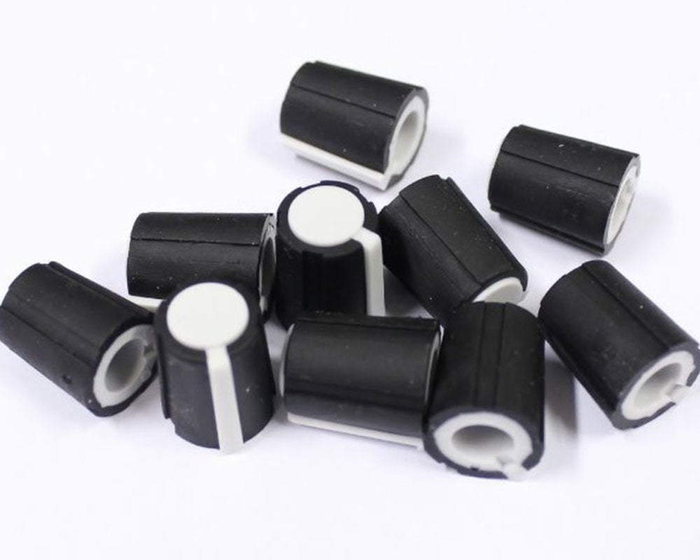 Make Noise White Flatted Knobs - Medium (10)