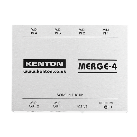 Kenton Merge 4 - 4 MIDI Inputs to 2 MIDI Outputs