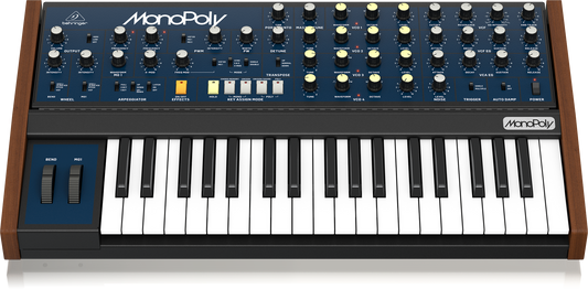 Behringer MonoPoly Analogue 4-Voice Polyphonic Synthesizer