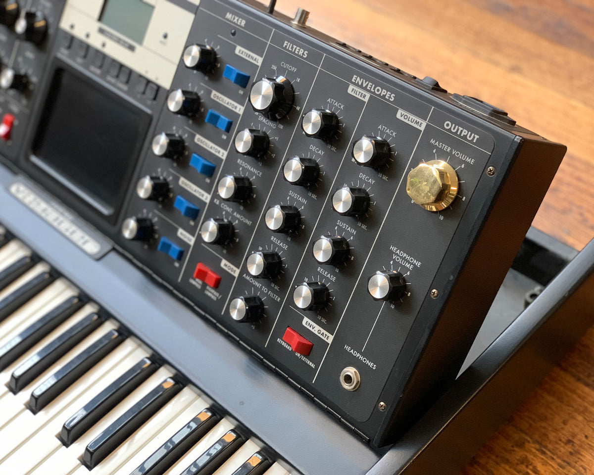 Moog Minimoog Voyager - Electric Blue w/ Gold Knob & Moog Case