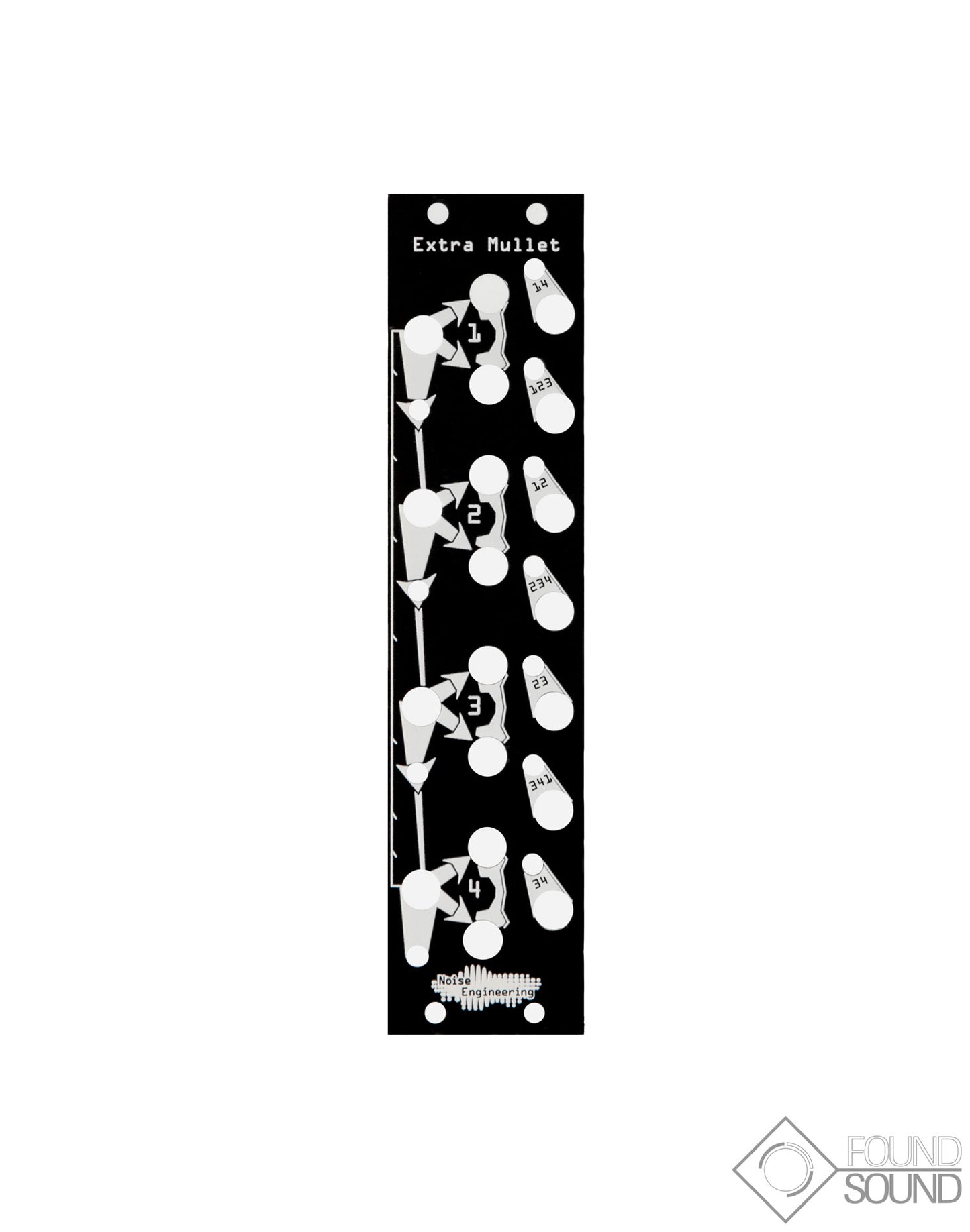 Noise Engineering Extra Mullet Black/ Blind Panel