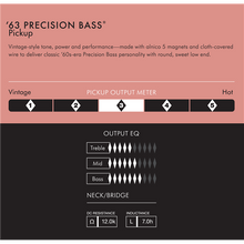 Load image into Gallery viewer, Fender Pure Vintage '63 Precision Bass Pickup - Black