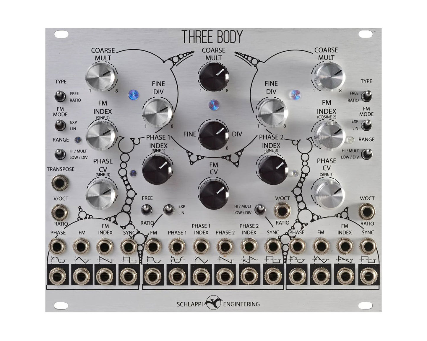 Schlappi Engineering Three Body Triple Oscillator - Silver