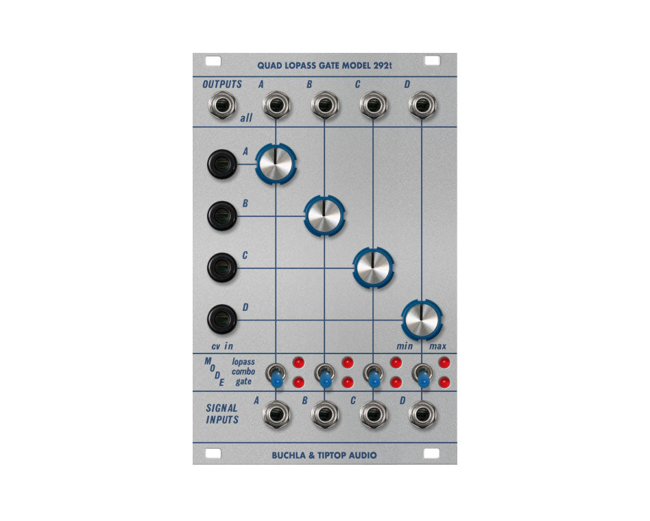 鍵盤楽器 Buchla / T292 Quad Lopass Gate Tiptop Audio Buchla 292t Quad Lopass Gate – Found Sound
