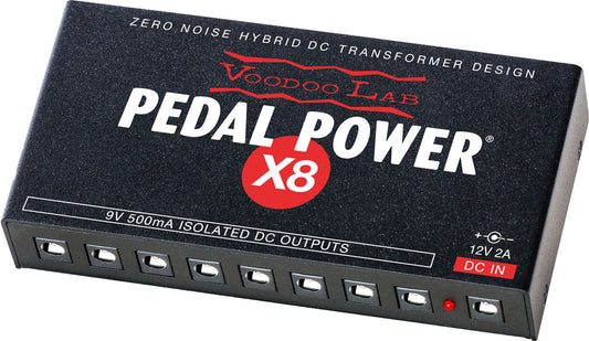 Voodoo Lab Pedal Power X8 Zero Noise Hybrid DC Transformer Design Power Supply