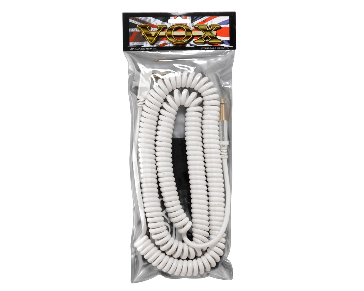 VOX VCC090 9 Metre Coiled Cable - White