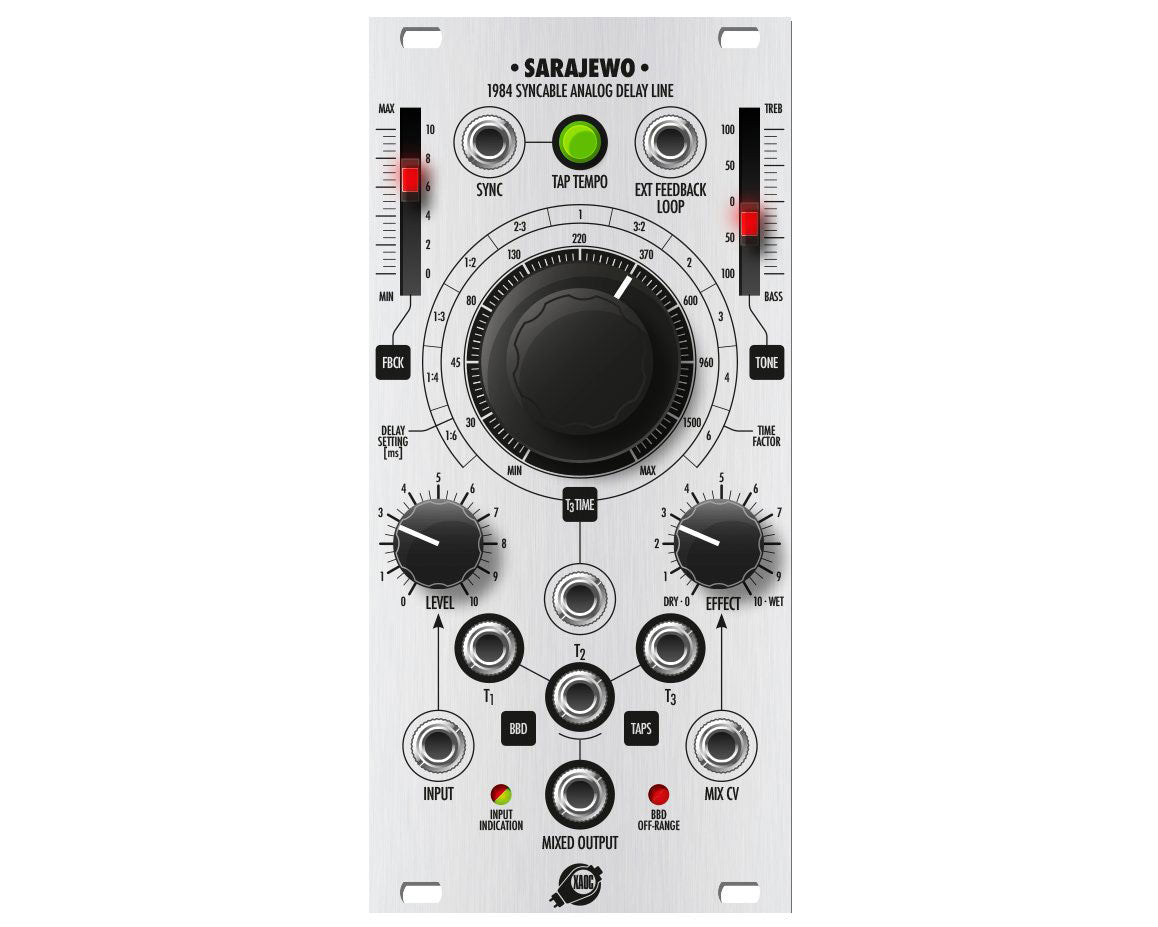 XAOC Devices SARAJEWO Analogue Delay Module