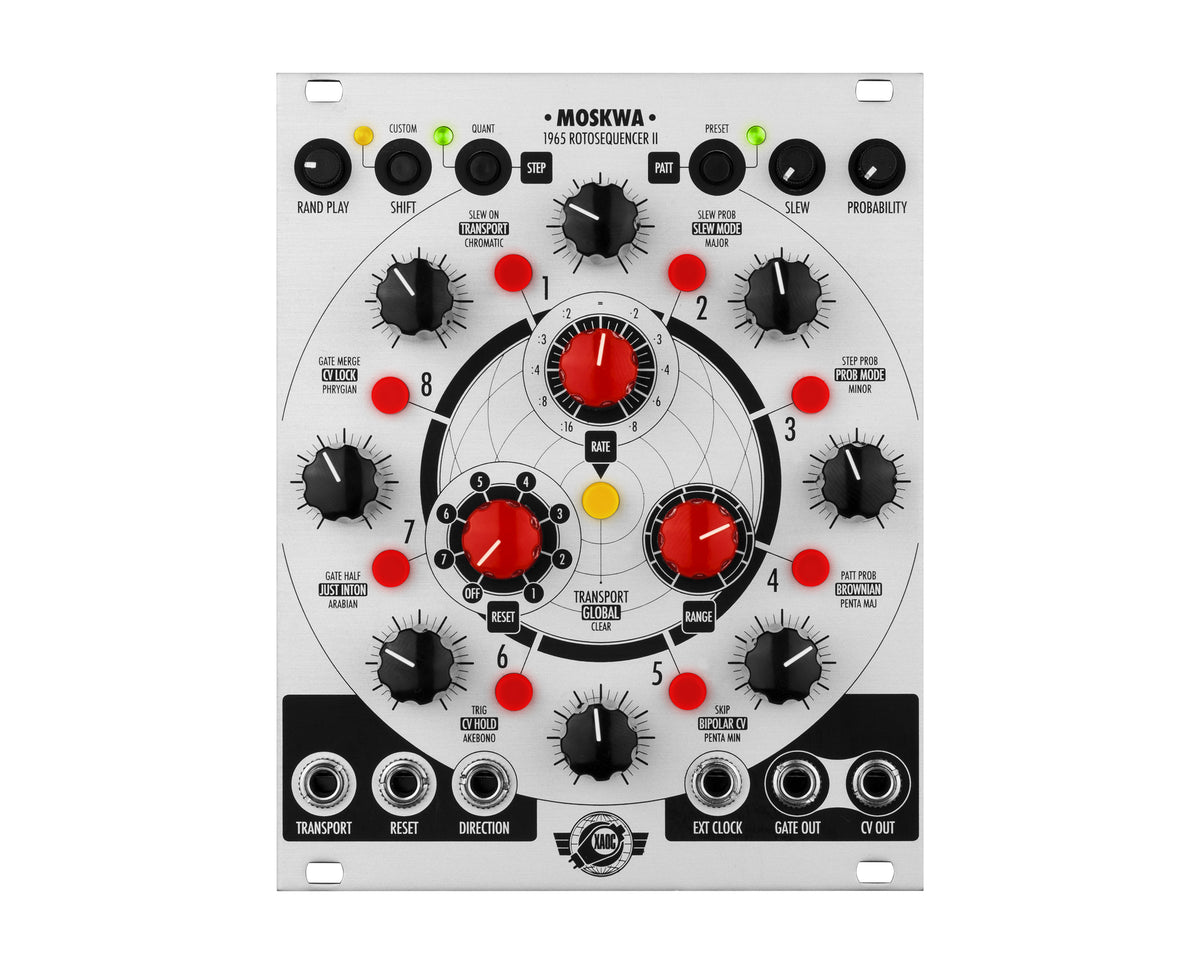 XAOC Devices Moskwa Ⅱ シーケンサーモジュール Xaoc Devices Moskwa II— Clockface Modular