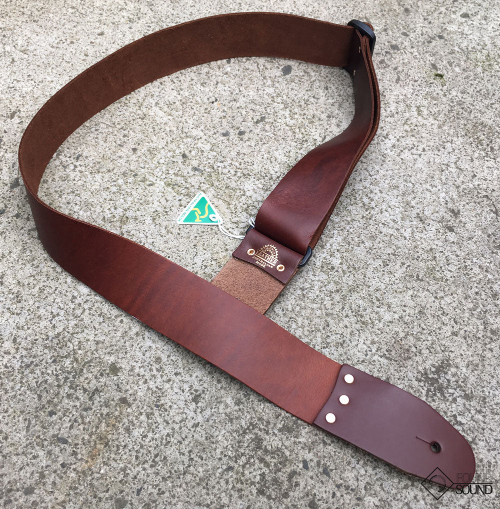 Colonial Leather SAS-BR Soft Slide Adjustable Leather 2" Strap - Brown