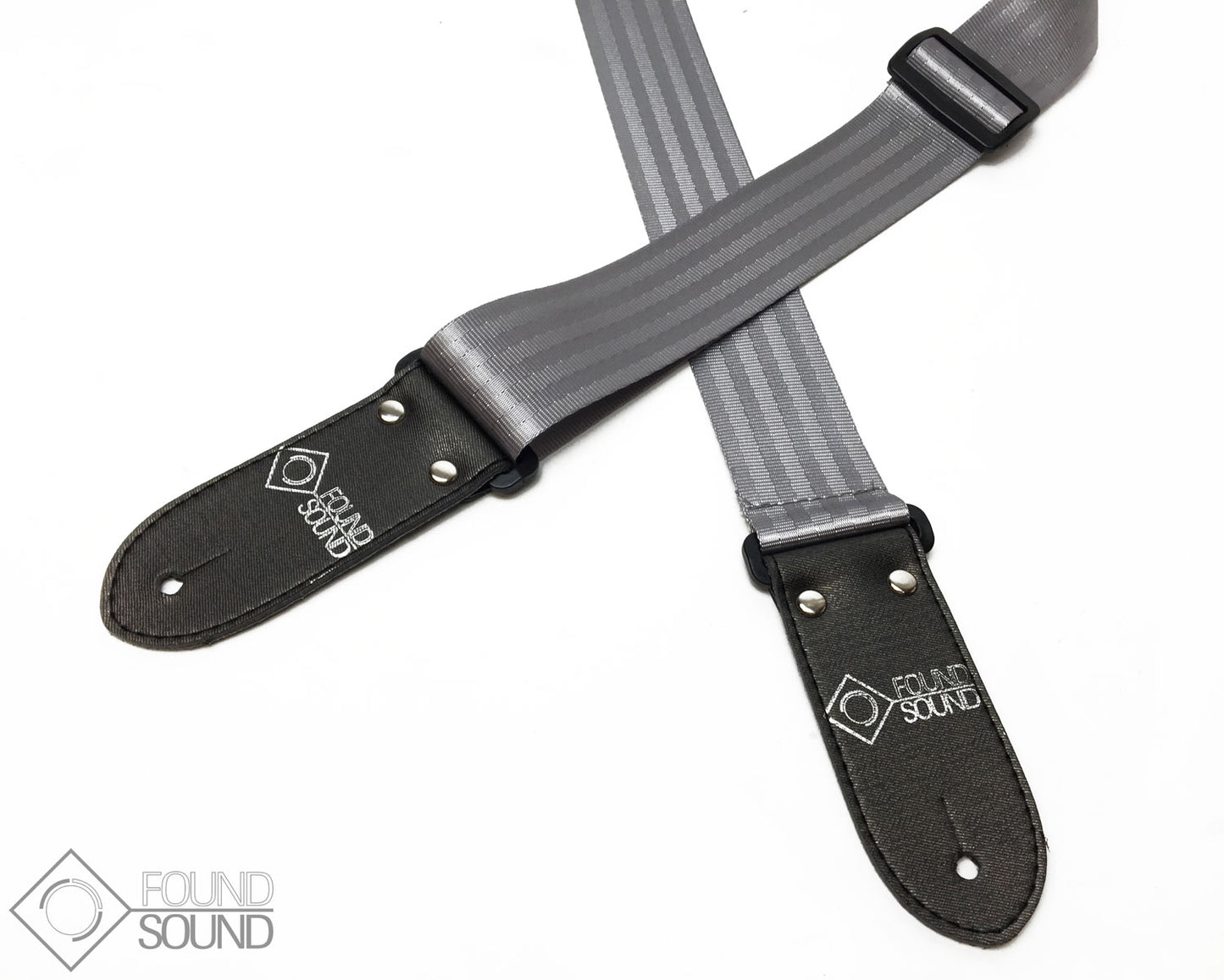 DSL SB20 Silver Seatbelt Guitar Strap