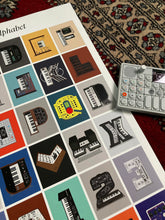 Load image into Gallery viewer, Mattserif Synthesizer Alphabet Poster