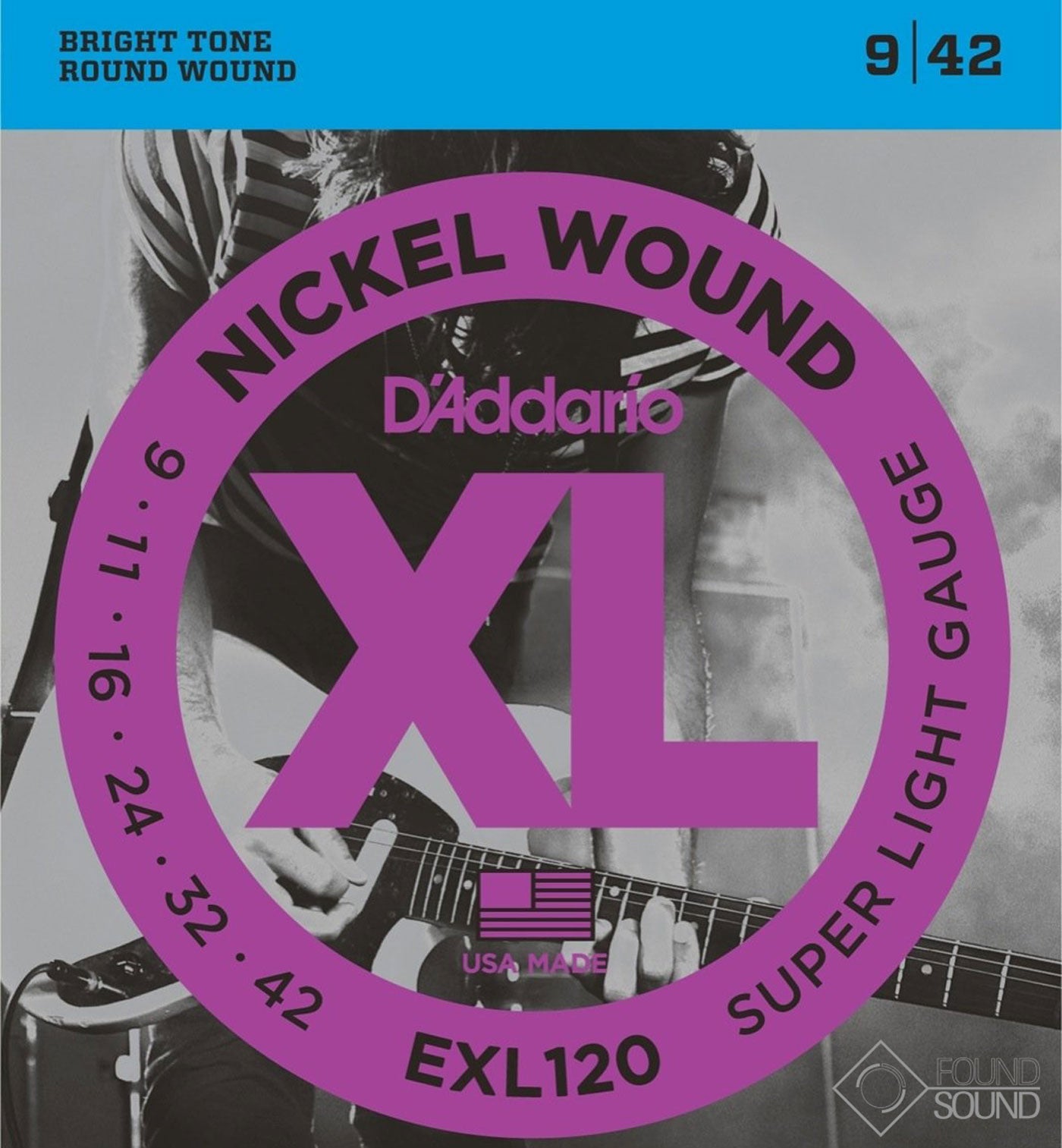 D'Addario EXL120 Super Light Gauge 9-42