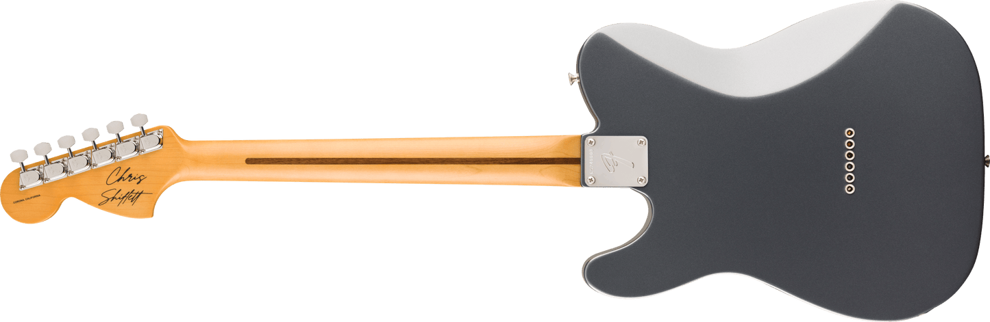 Fender Chris Shiflett Cleaver Telecaster Deluxe, Rosewood Fingerboard, Charcoal Frost Metallic