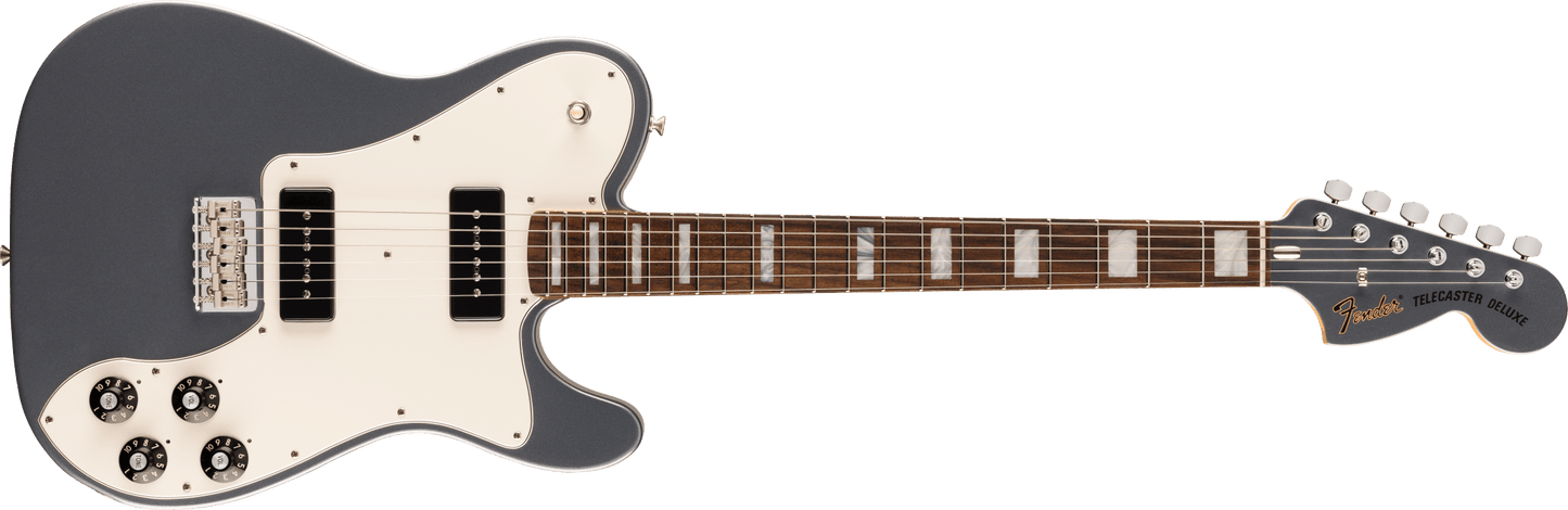 Fender Chris Shiflett Cleaver Telecaster Deluxe, Rosewood Fingerboard, Charcoal Frost Metallic