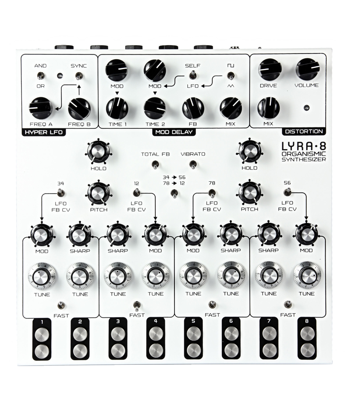 Soma Laboratory Lyra-8 Organismic Synthesizer - White