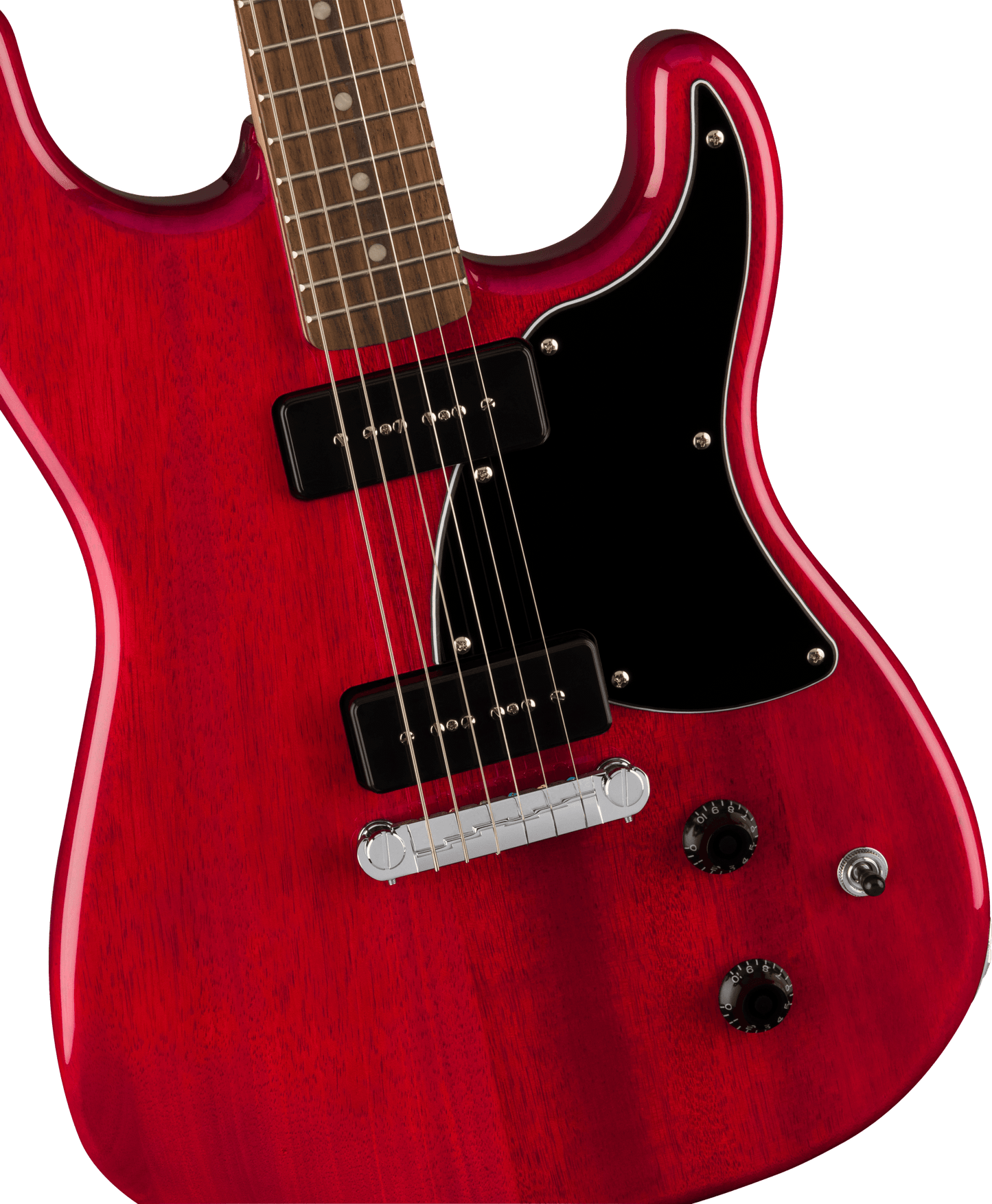 Fender Squier Paranormal Strat-O-Sonic - Crimson Red Transparent