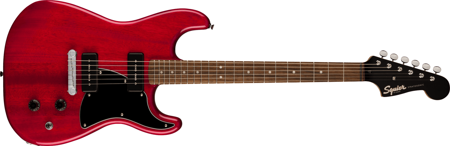 Fender Squier Paranormal Strat-O-Sonic - Crimson Red Transparent