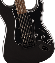 Load image into Gallery viewer, Fender Squier FSR Affinity Series Stratocaster HSS Laurel Fingerboard Black Pickguard Black Hardware Matching Headstock Metallic Black
