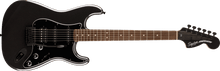 Load image into Gallery viewer, Fender Squier FSR Affinity Series Stratocaster HSS Laurel Fingerboard Black Pickguard Black Hardware Matching Headstock Metallic Black
