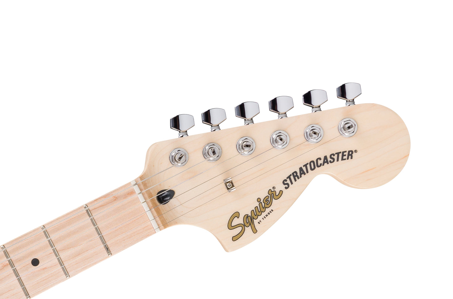 Fender Squier FSR Affinity Series Stratocaster HSS Maple Fingerboard Black Pickguard White Plastic Parts Graffiti Yellow