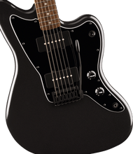 Load image into Gallery viewer, Fender Squier FSR Affinity Series Jazzmaster Laurel Fingerboard Black Pickguard Black Hardware Matching Headstock Metallic Black
