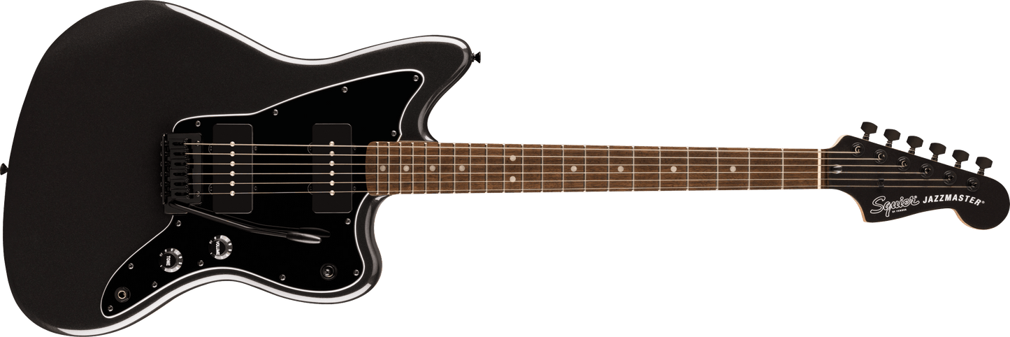 Fender Squier Fender Squier FSR Affinity Series Jazzmaster - Metallic Black w/Matching Headstock
