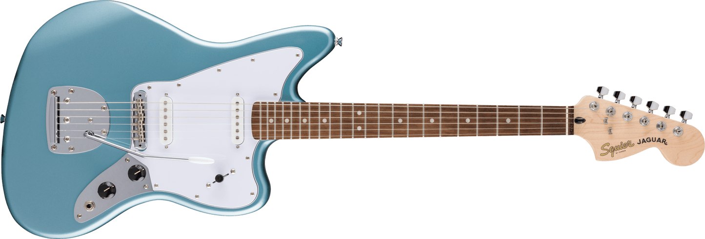 Fender Squier FSR Affinity Series Jaguar Laurel Fingerboard White Pickguard Ice Blue Metallic