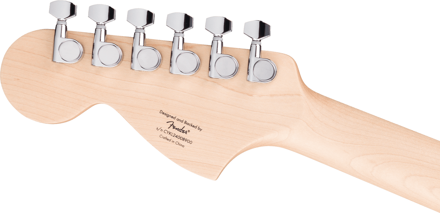 Fender Squier FSR Affinity Series Jaguar Laurel Fingerboard White Pickguard Matching Headstock Shell Pink