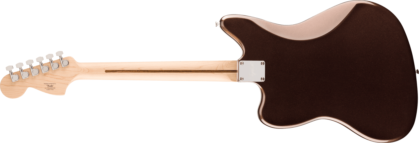Fender Squier Affinity Series Jaguar, Maple Fingerboard, White Pickguard, Mystic Metallic Brown