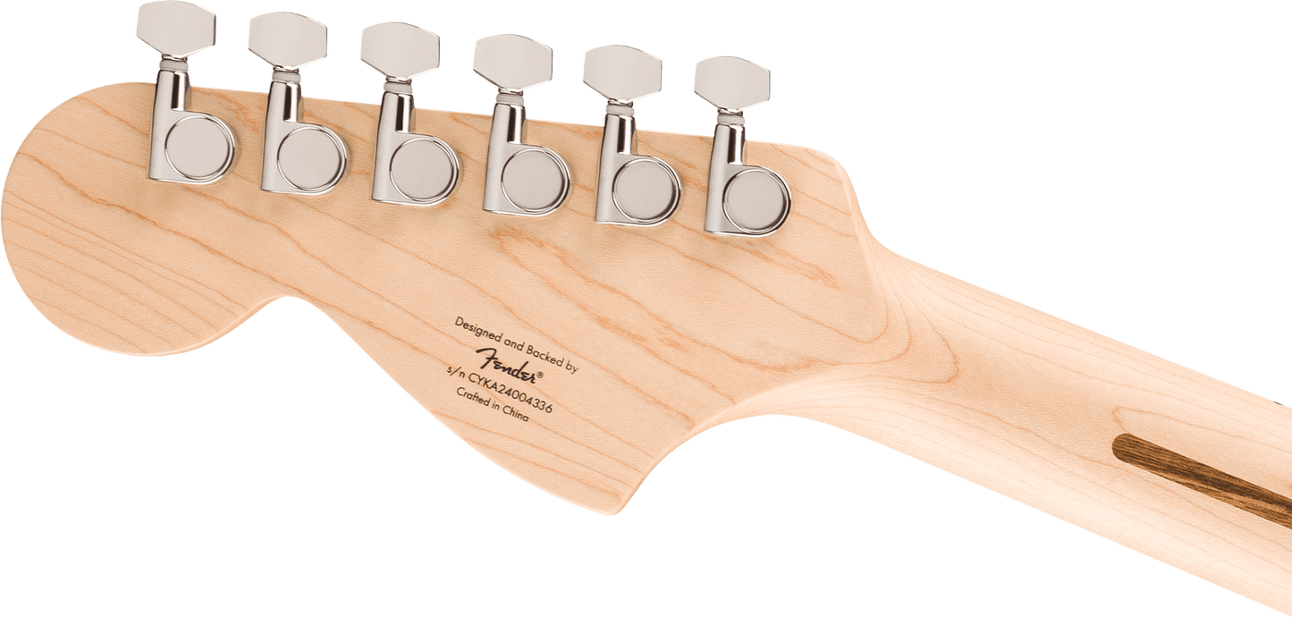 Fender Squier Affinity Series Jaguar, Maple Fingerboard, White Pickguard, Mystic Metallic Brown