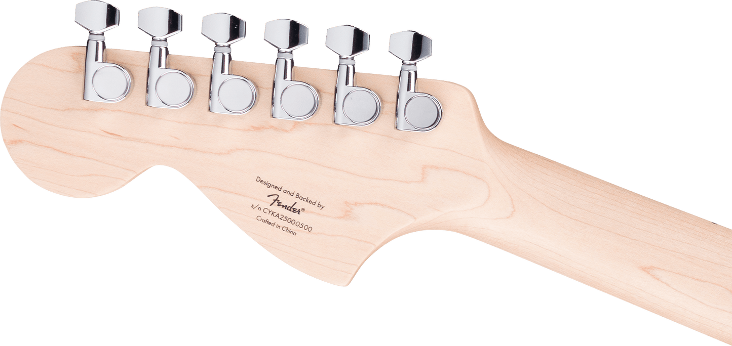 Fender Squier FSR Affinity Series Jaguar Maple Fingerboard White Pickguard Matching Headstock Daphne Blue